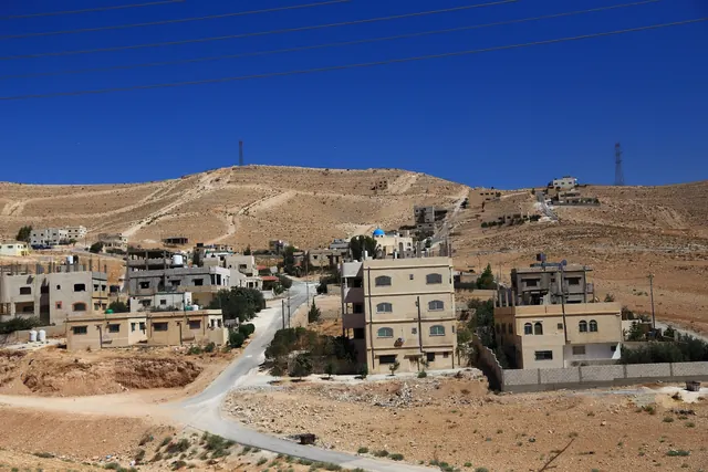 A view of Zarqa city in Jordan